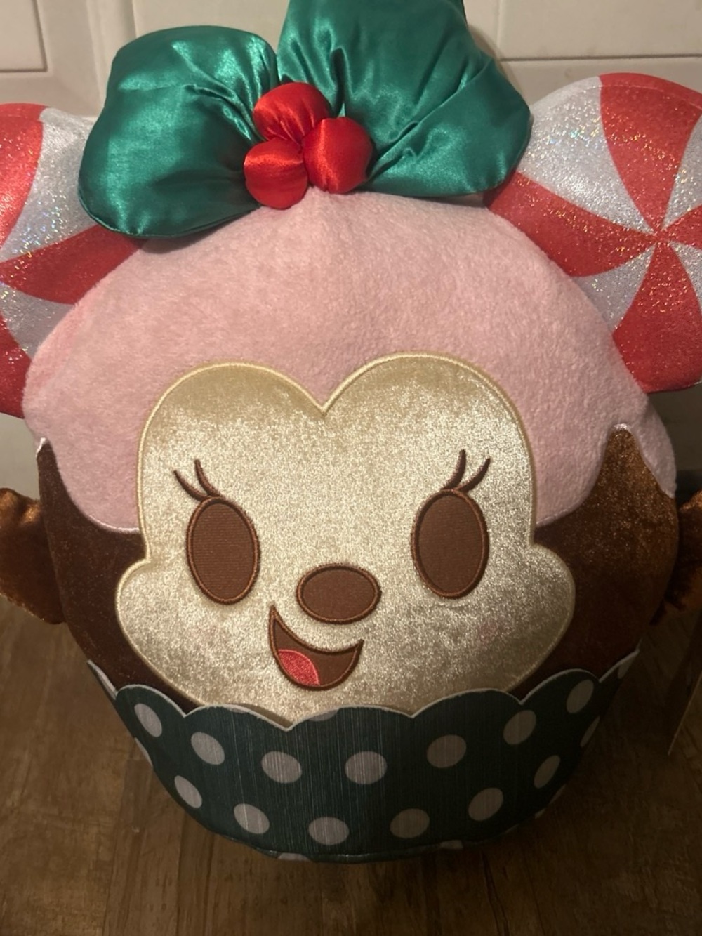 Disney Munchlings 16’ Pink, Green, Red Candy Cup Plush Pillow